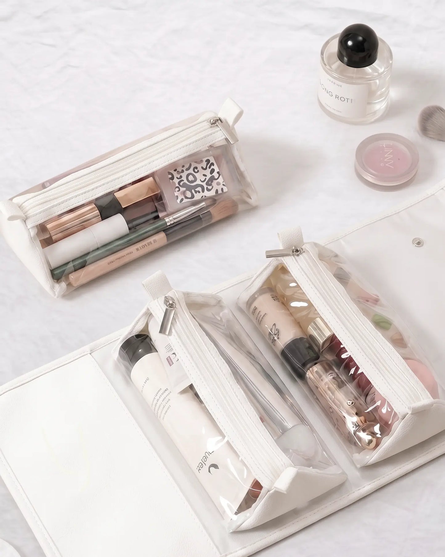 4-in-1 Roll-Up Detachable Makeup Case
