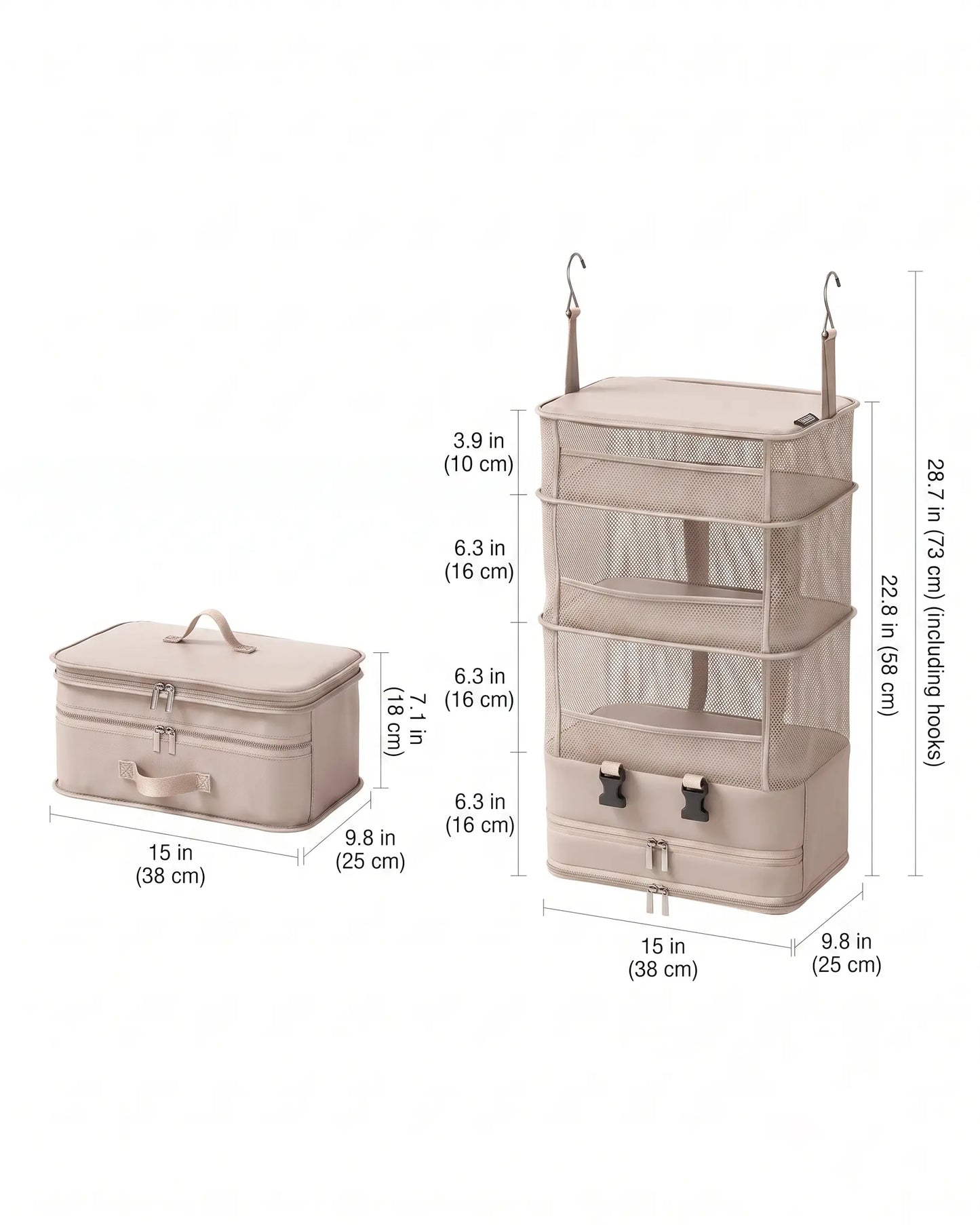 5-Tier Hanging Travel Organizer