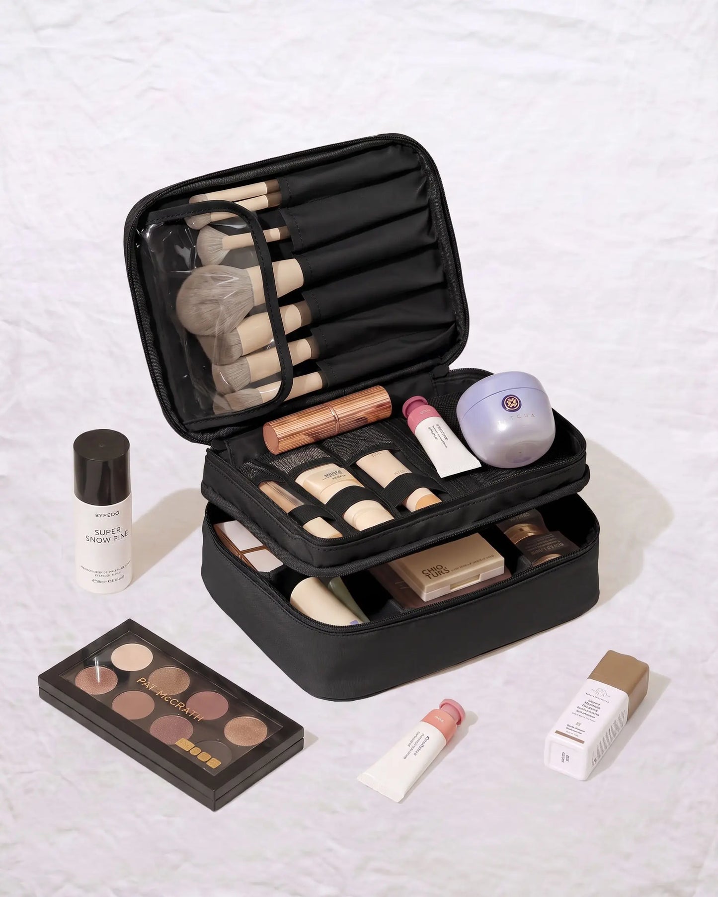 Adjustable Double-Layer Makeup Case