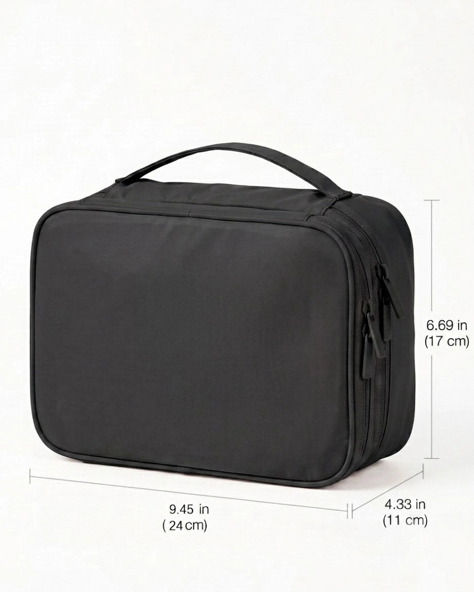 Adjustable Double-Layer Makeup Case