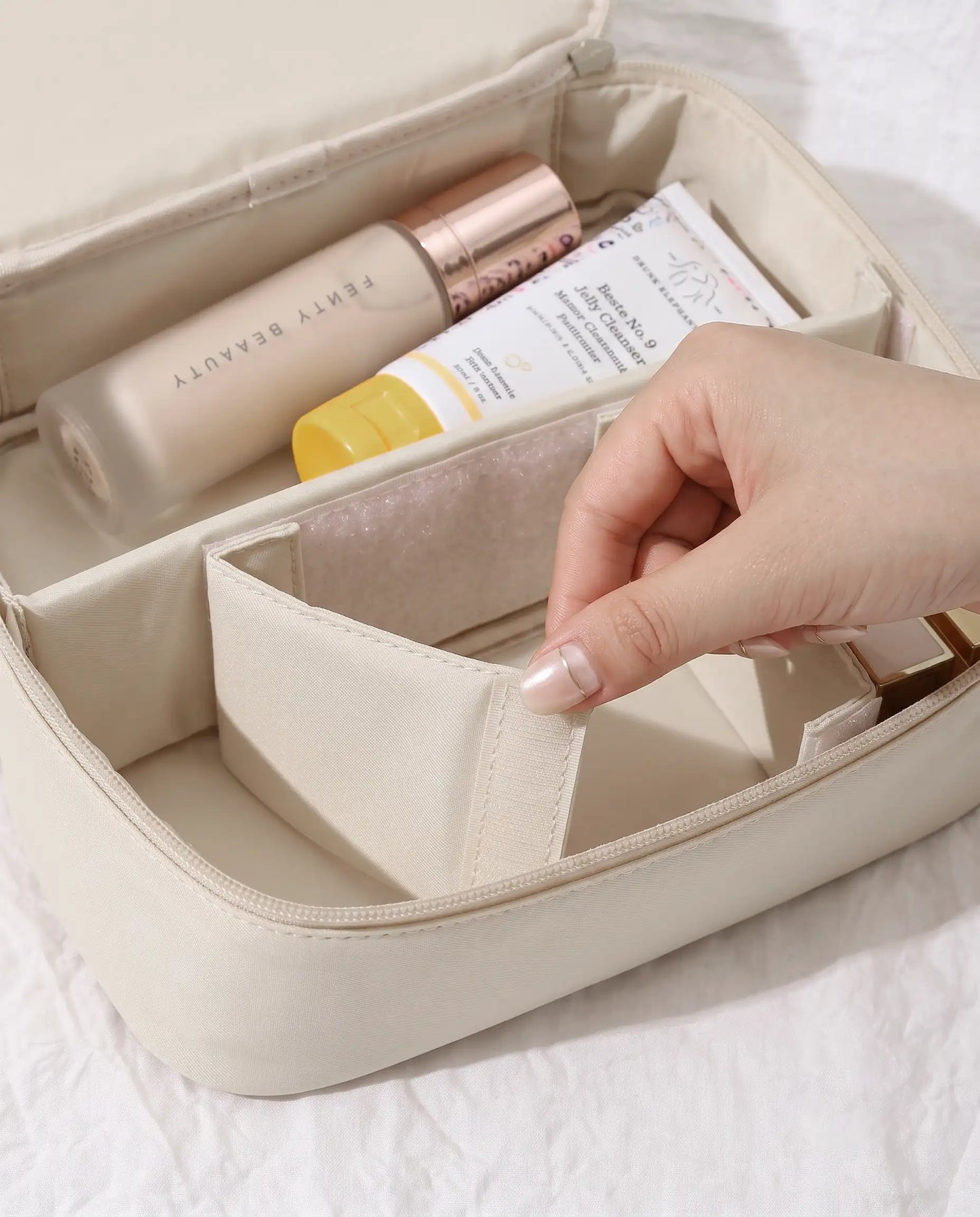 Adjustable Single-Layer Makeup Case