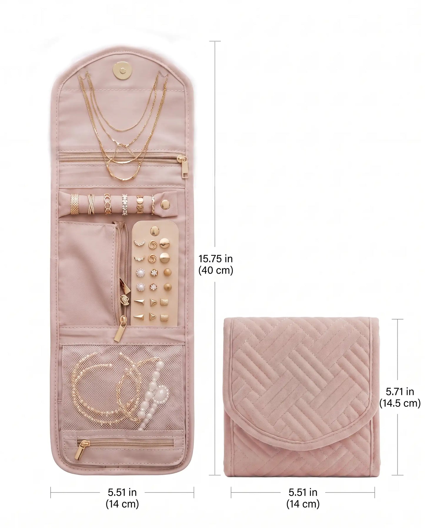 Elegant Travel Jewelry Case