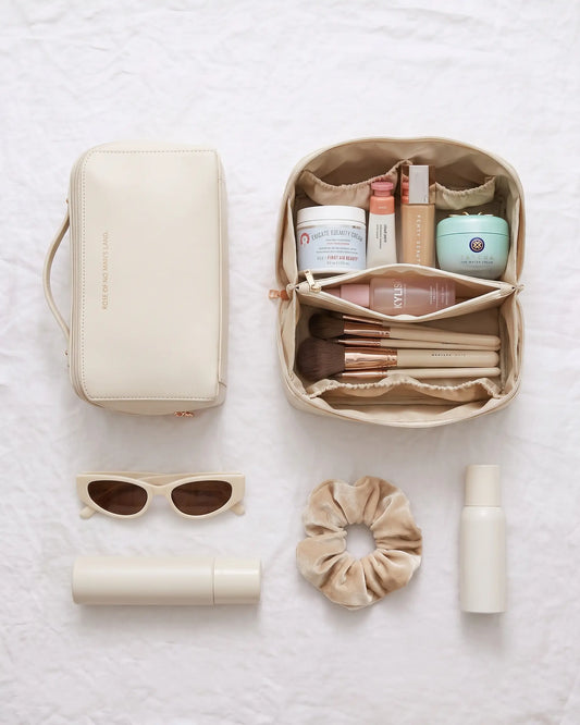 Flat-Lay Waterproof Makeup Bag