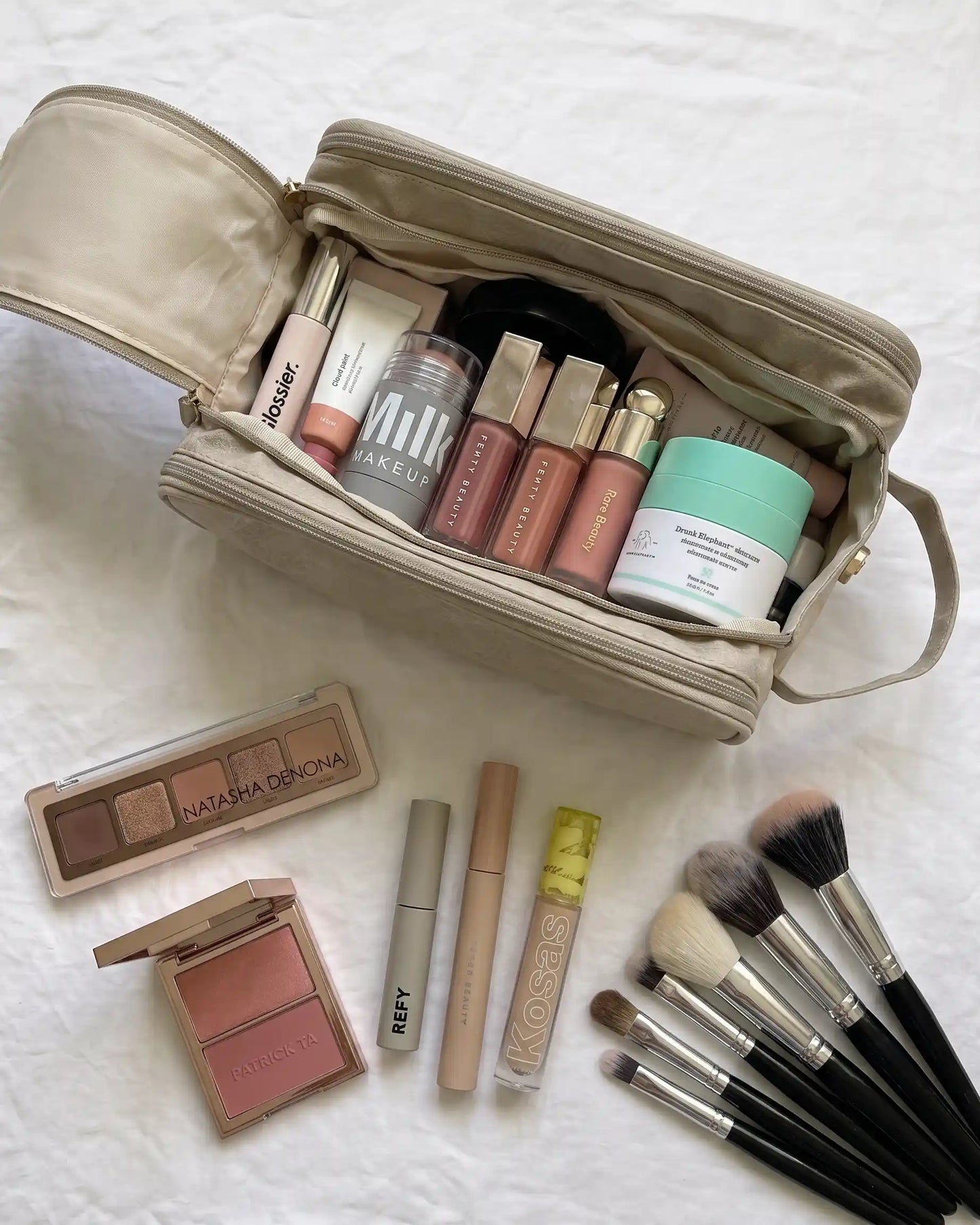 High-Capacity Waterproof Makeup Case