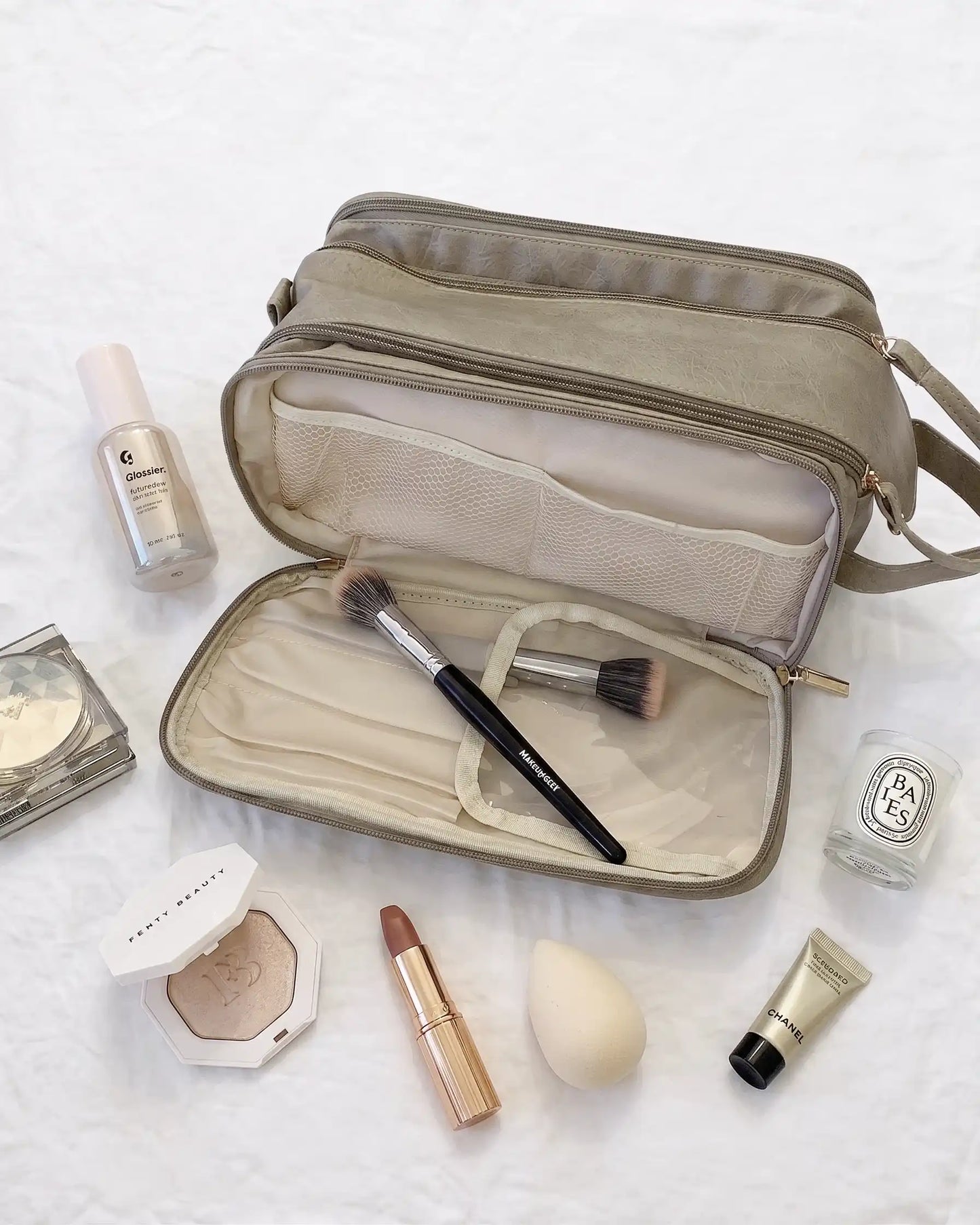 High-Capacity Waterproof Makeup Case
