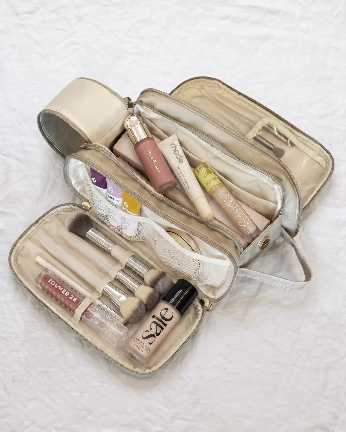 High-Capacity Waterproof Makeup Case