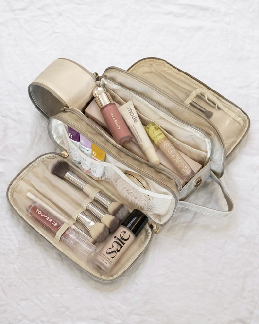 High-Capacity Waterproof Makeup Case
