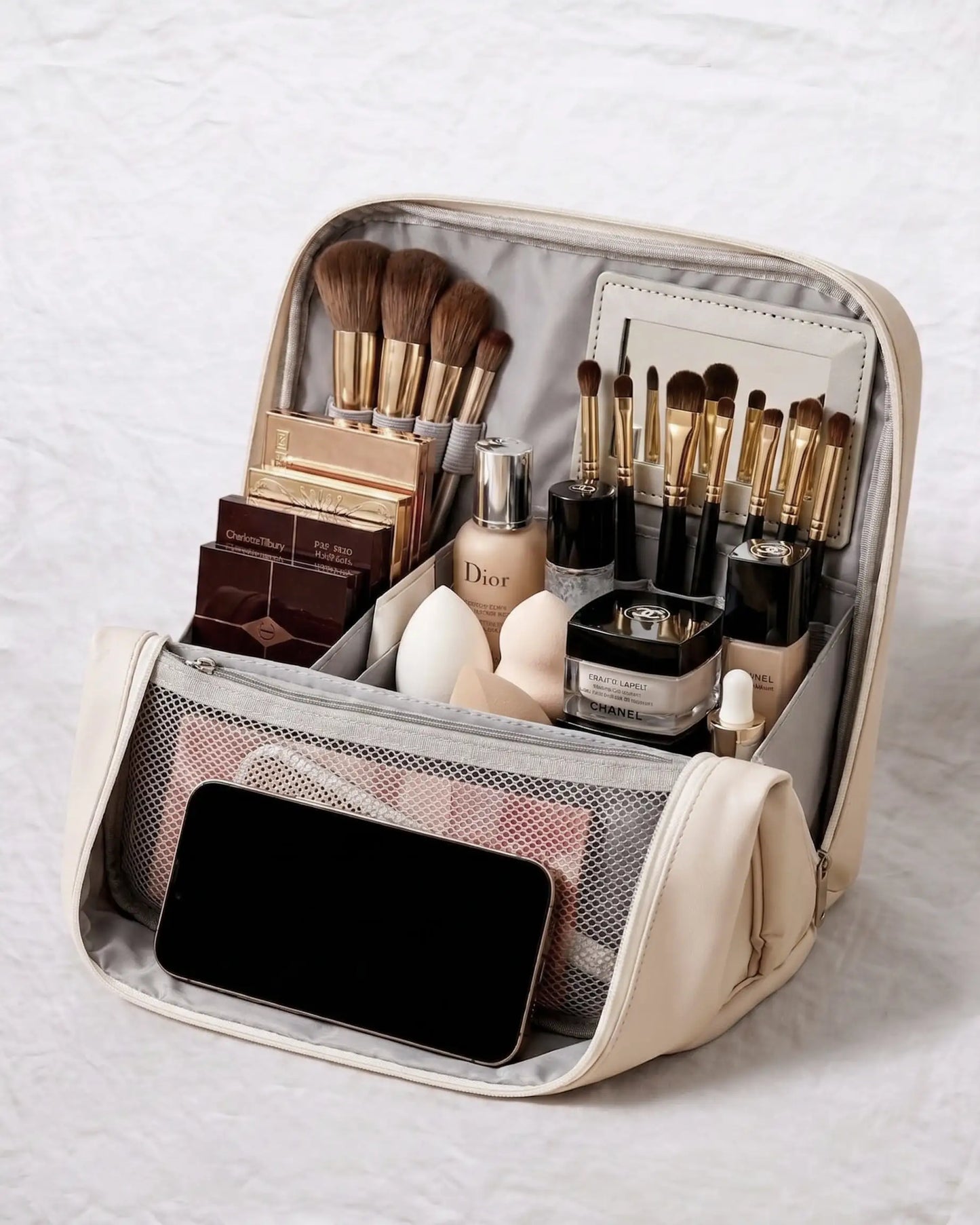 Magnetic Wide-Opening Makeup Case