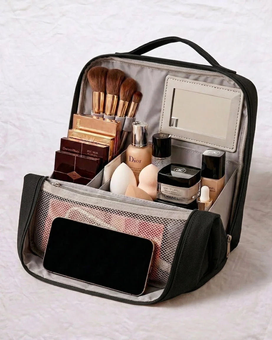 Magnetic Wide-Opening Makeup Case