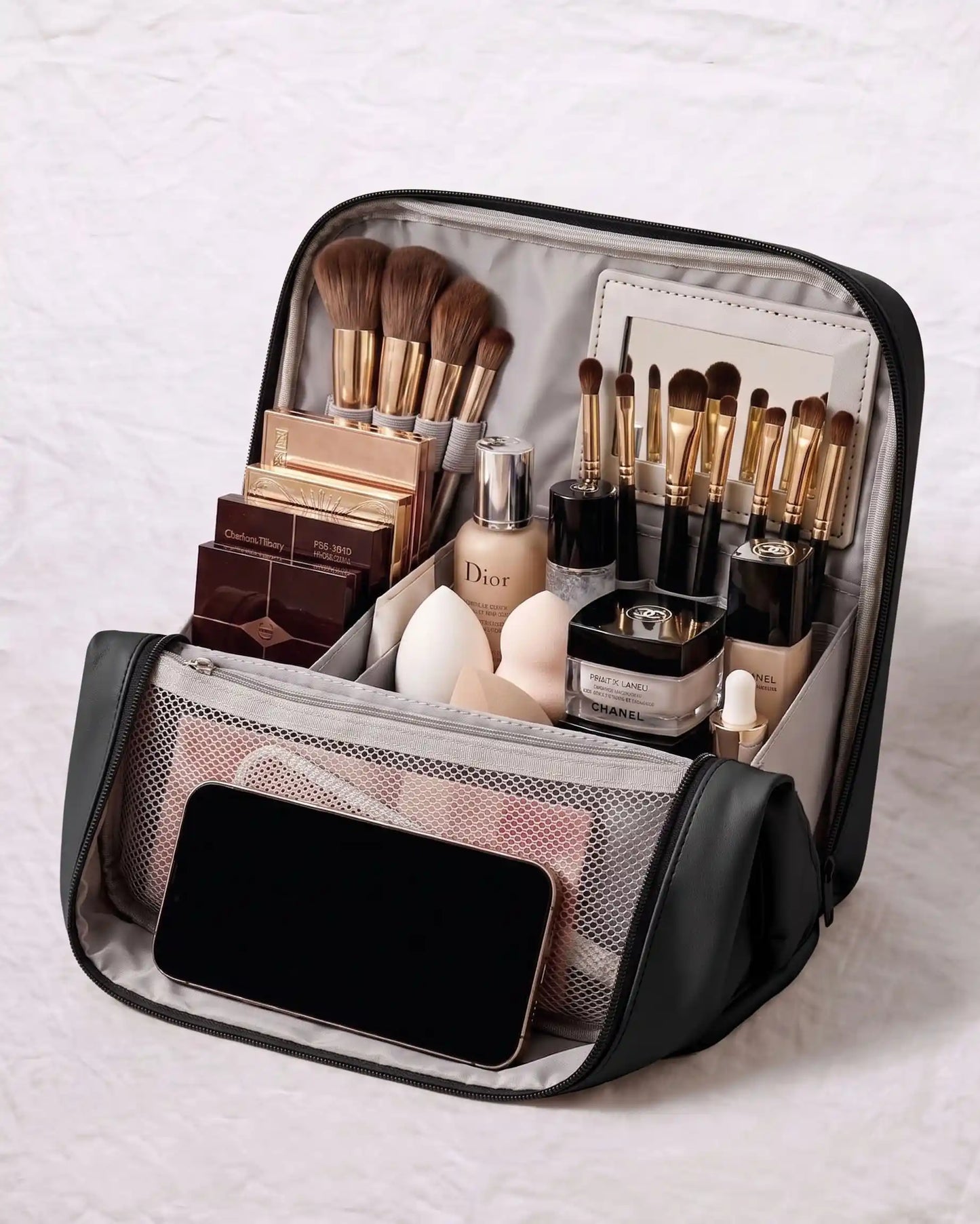 Magnetic Wide-Opening Makeup Case