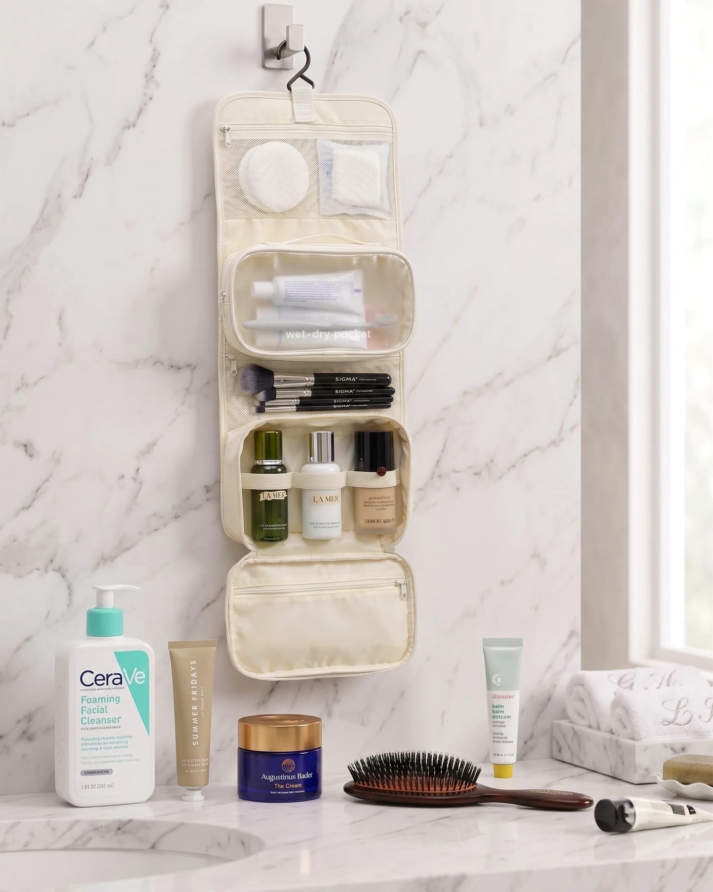 Modular Detachable Hanging Toiletry Bag